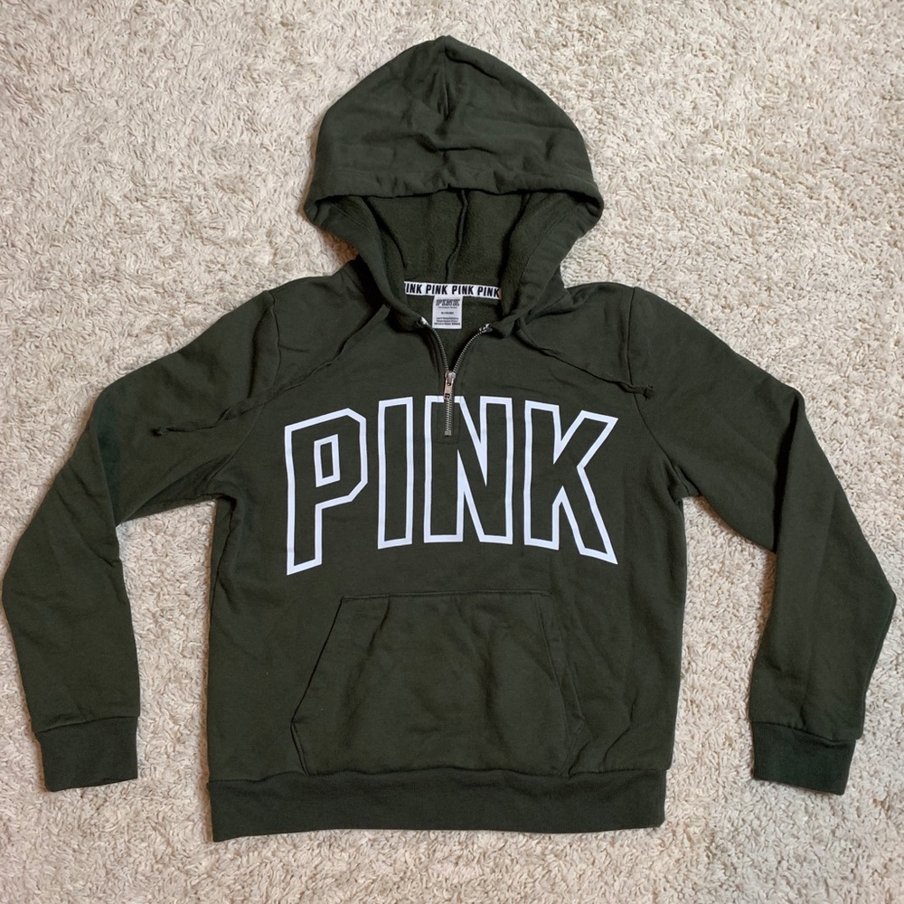 Pink pullover hoodie